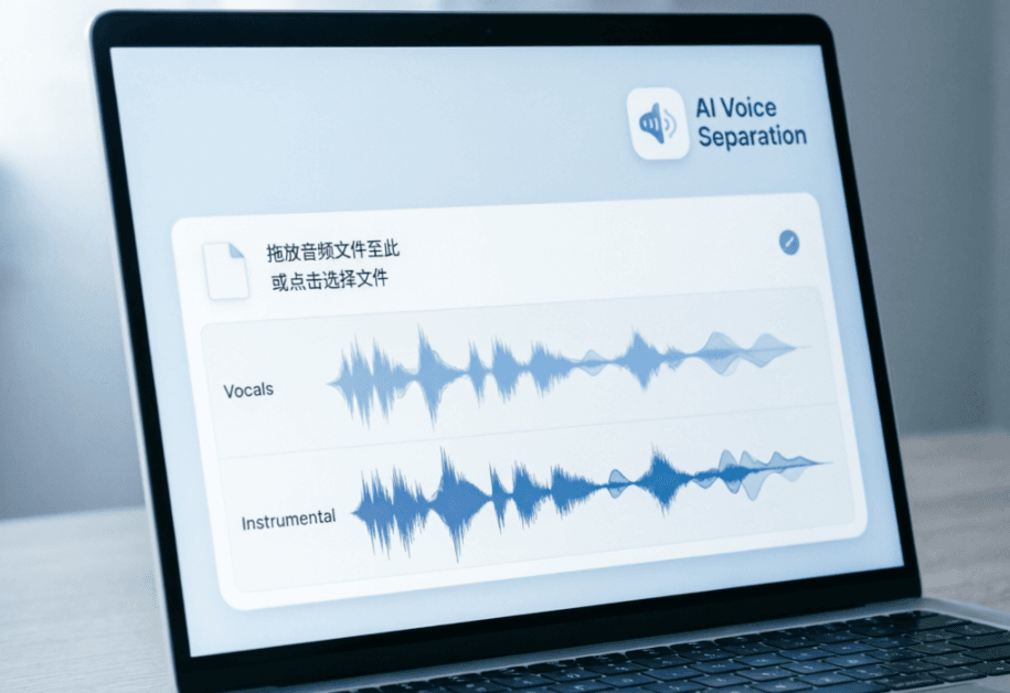 AI Voice Separation Interface